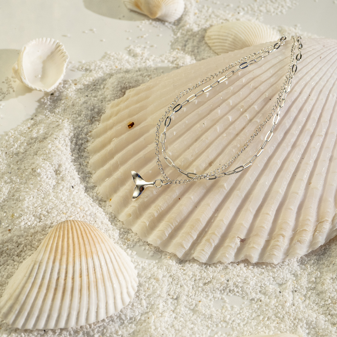 Double Strand Whale Tail Anklet