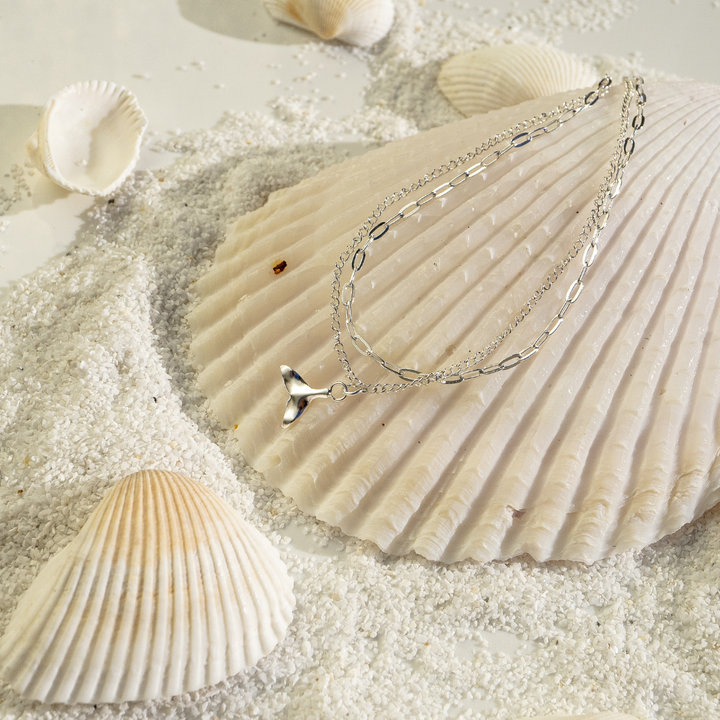 Double Strand Whale Tail Anklet