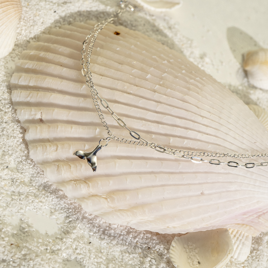 Double Strand Whale Tail Anklet