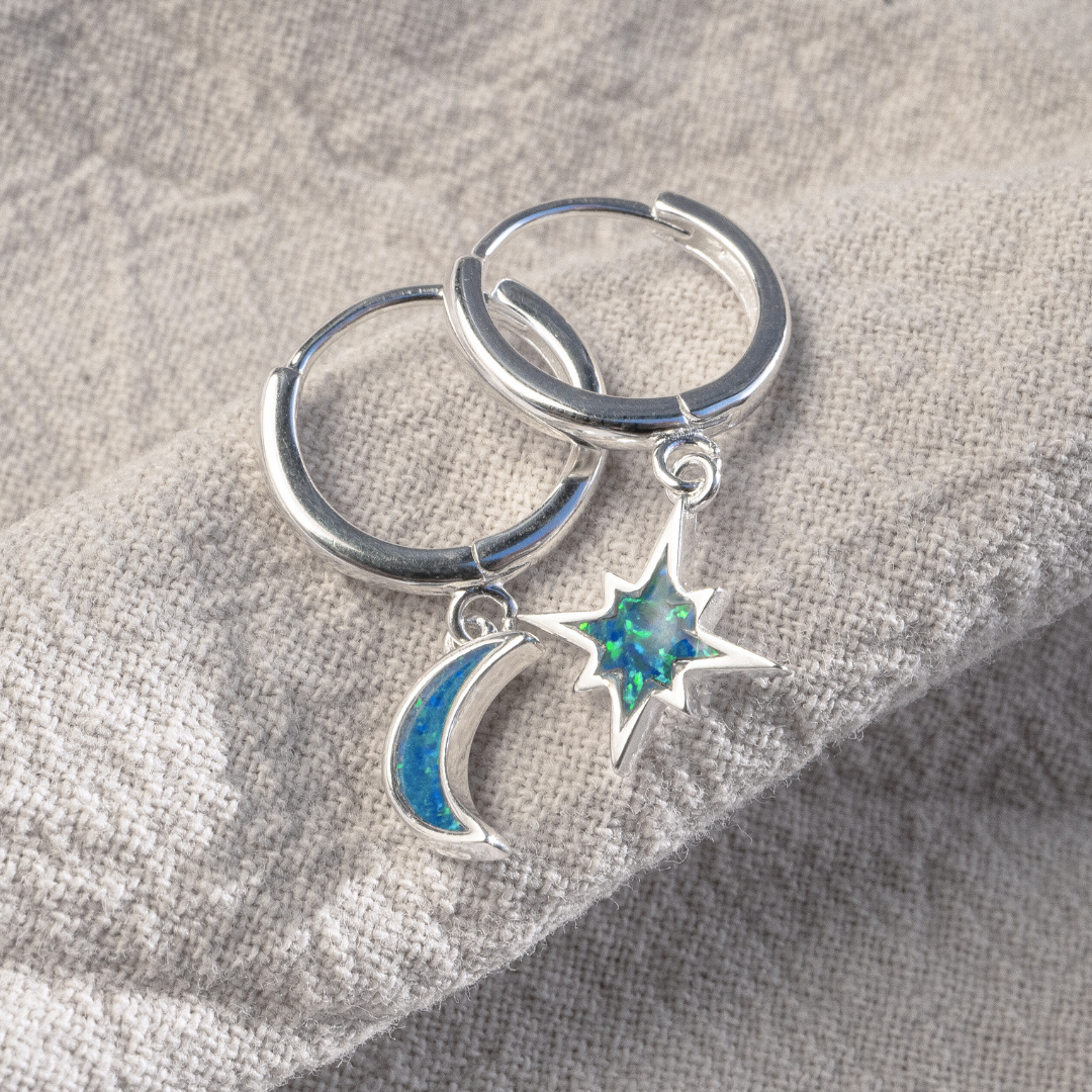 Earrings - Moon Huggies