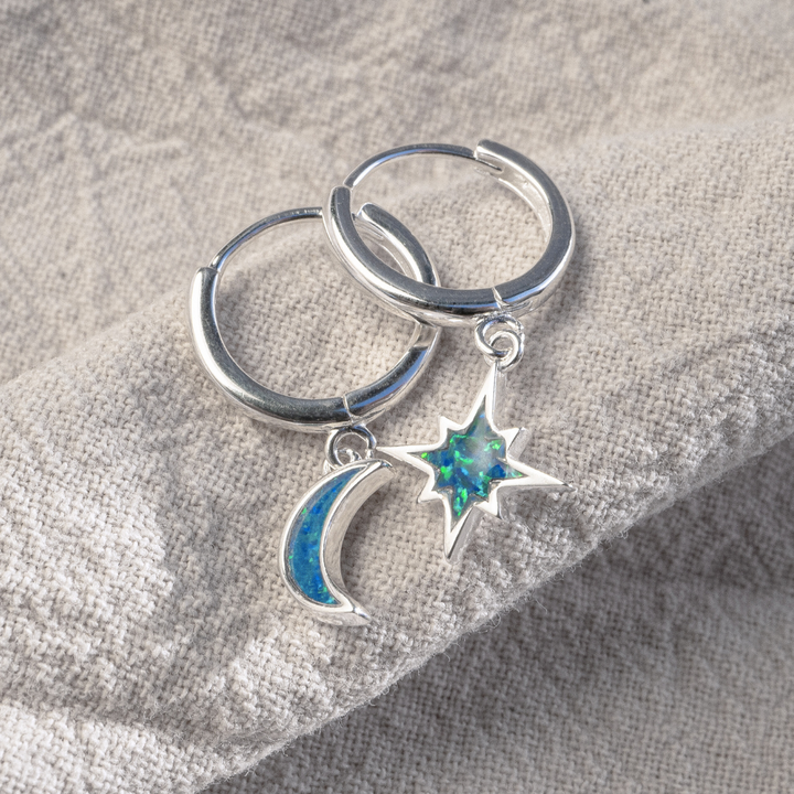 Earrings - Moon Huggies