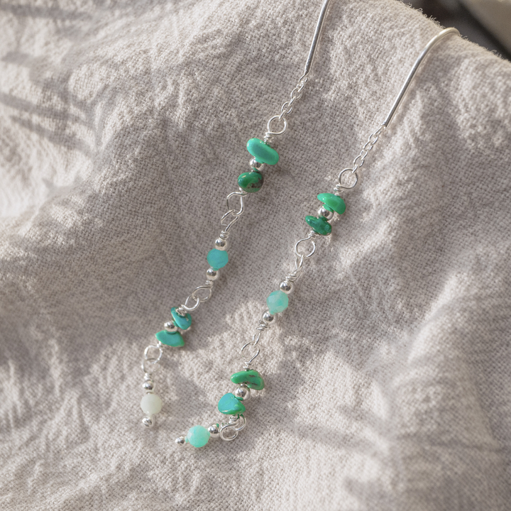 Turquoise Cascade Earrings