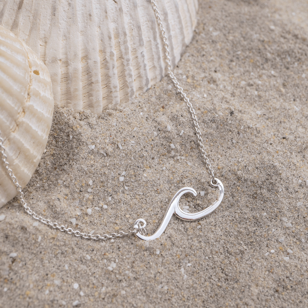 Necklaces - Silver Wave Necklace