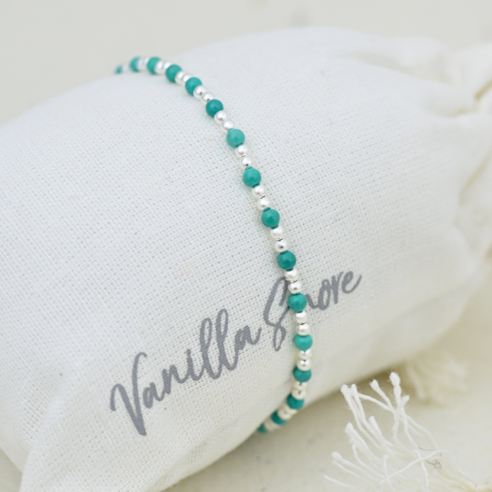 Bracelets - Turquoise Mini Bead Bracelet