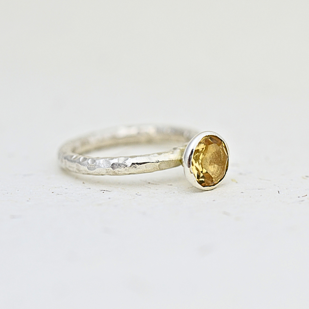 Rings - Solitaire Citrine ring
