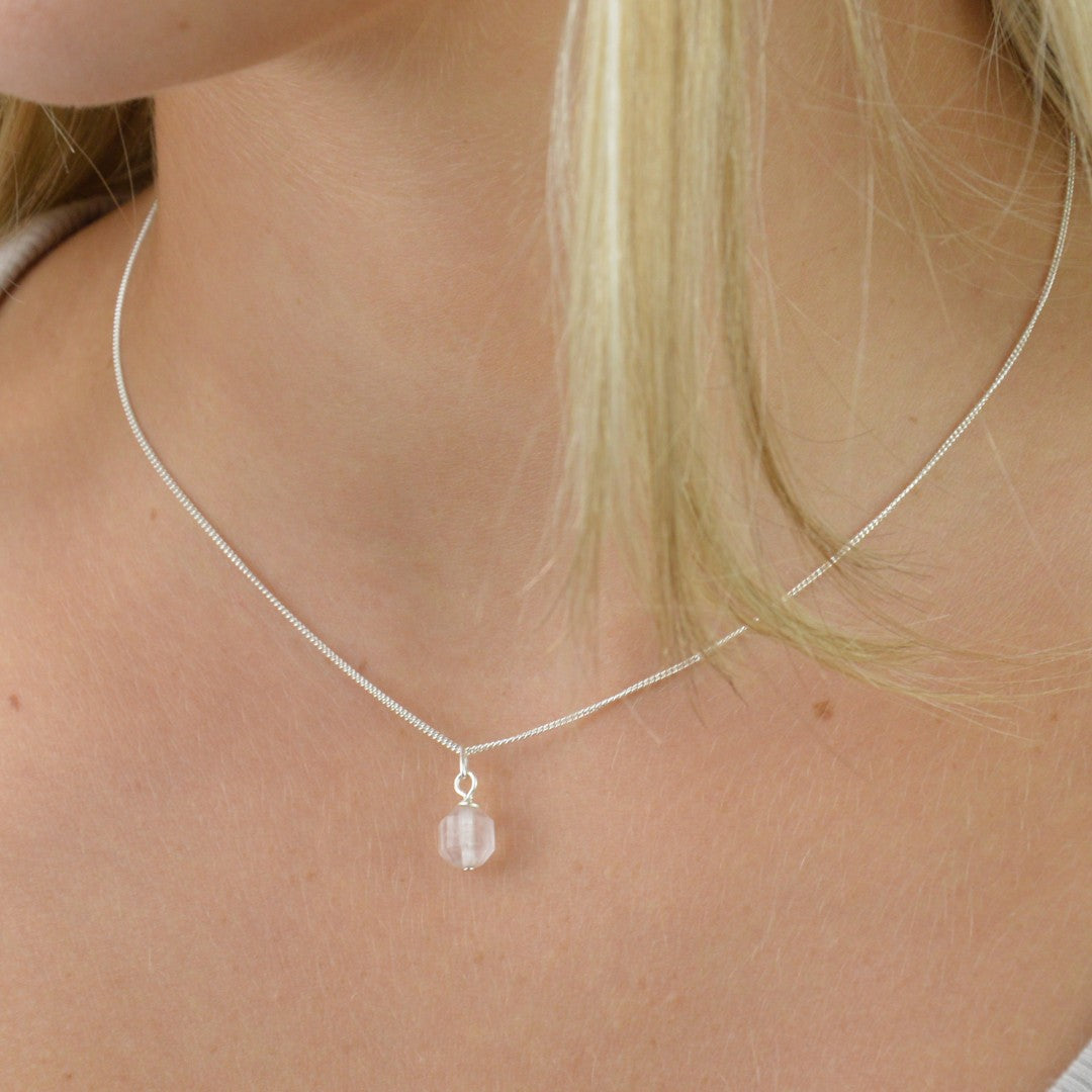 Necklaces - Rose Quartz Crystal Necklace