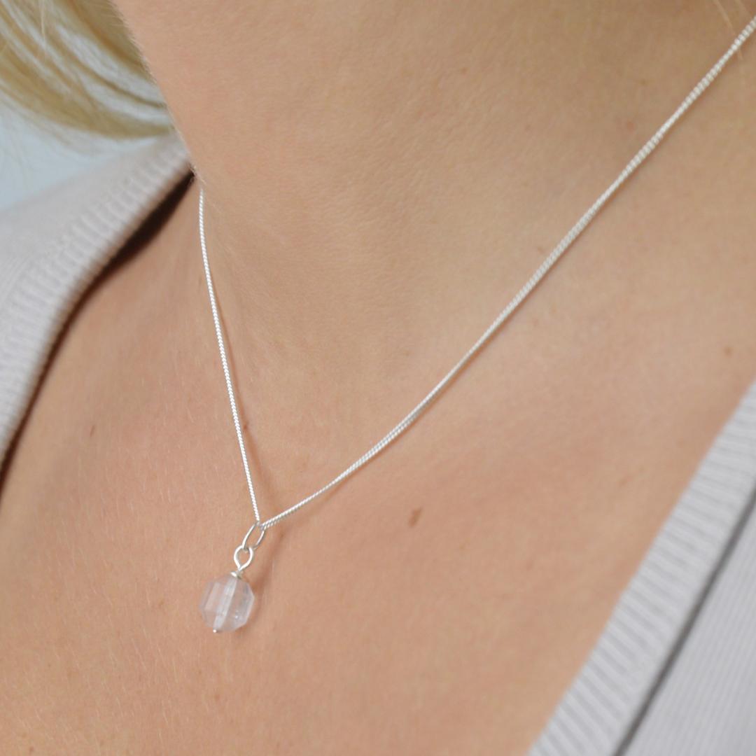 Necklaces - Rose Quartz Crystal Necklace