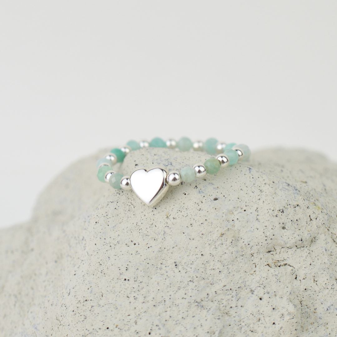 Rings - Beaded Heart Ring