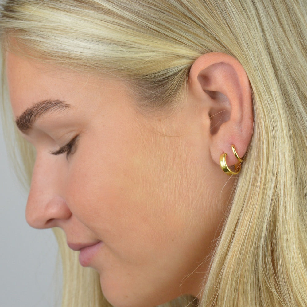 Earrings - Minimalist Gold Hoops