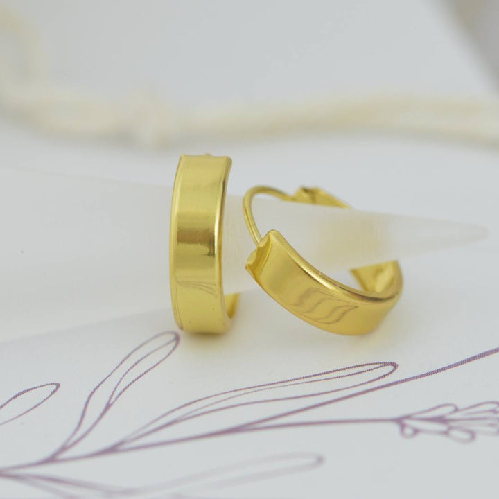 Earrings - Minimalist Gold Hoops