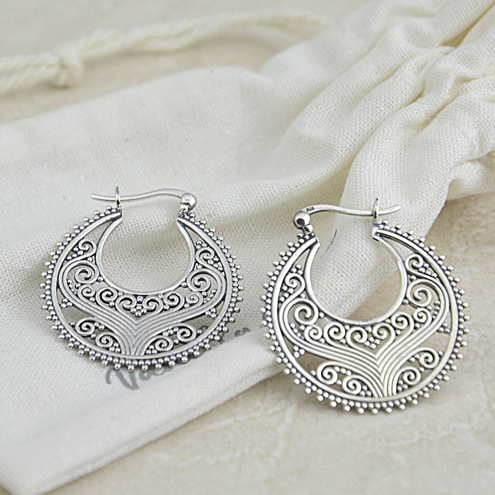 Earrings - Ornamental Gypsy Hoops