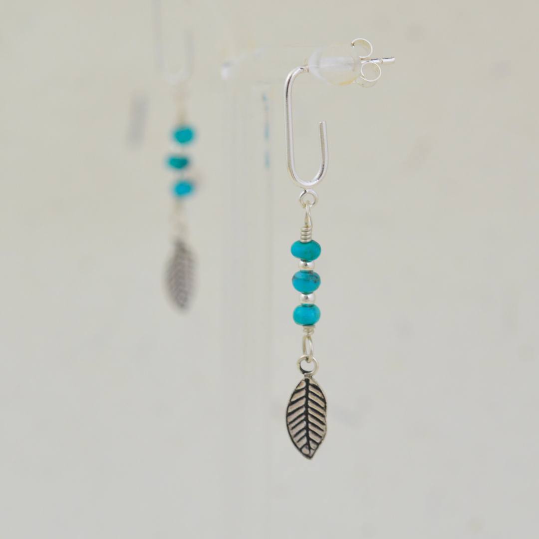 Earrings - Serene Sky Feather Drops