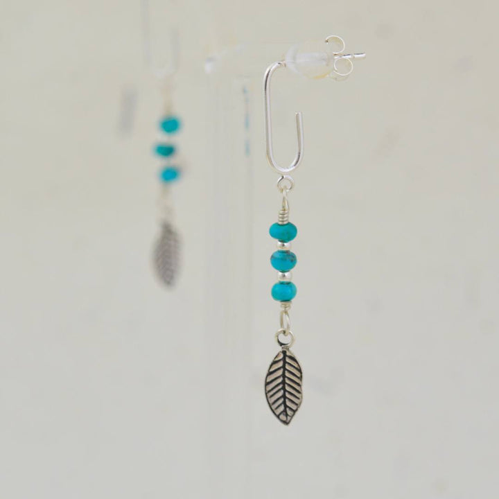 Earrings - Serene Sky Feather Drops