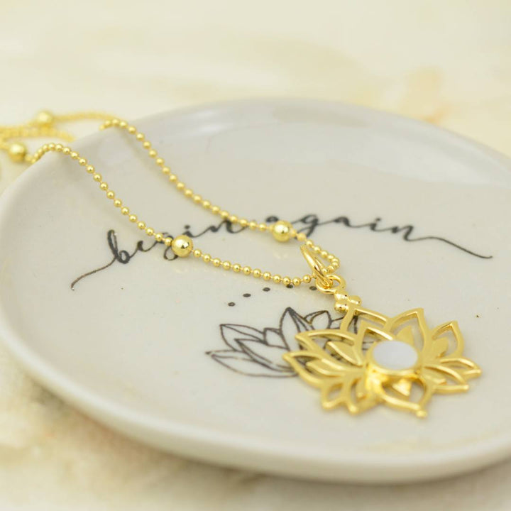 Necklaces - Sunlit Lotus Necklace