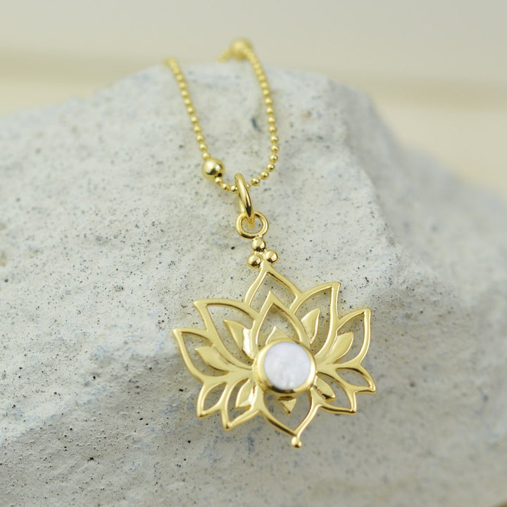 Necklaces - Sunlit Lotus Necklace