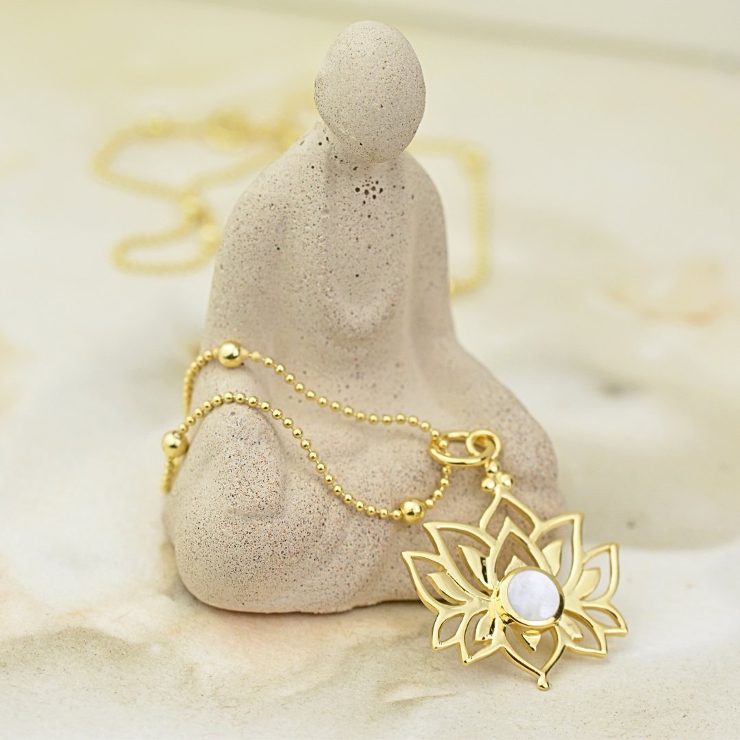 Necklaces - Sunlit Lotus Necklace