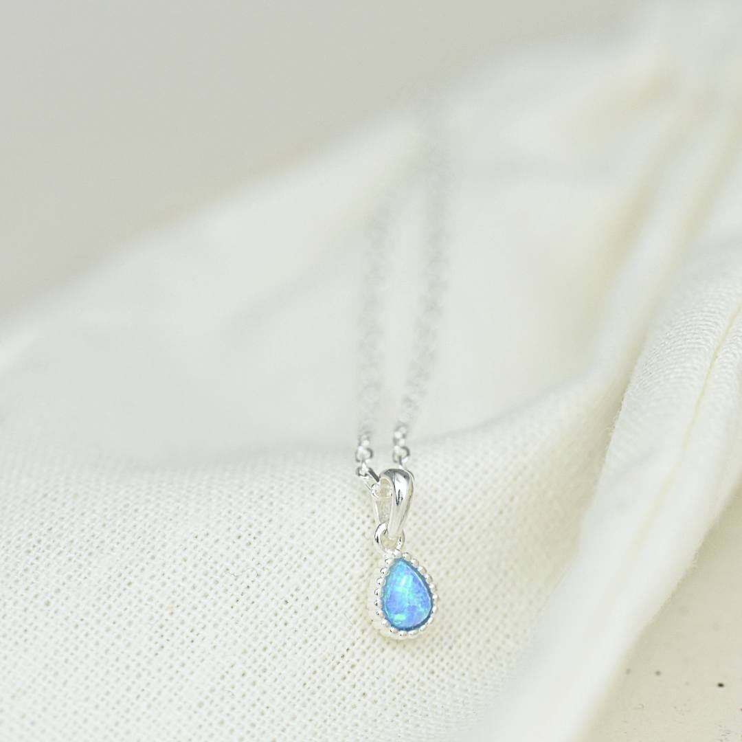 Necklaces - Azure Dewdrop Necklace