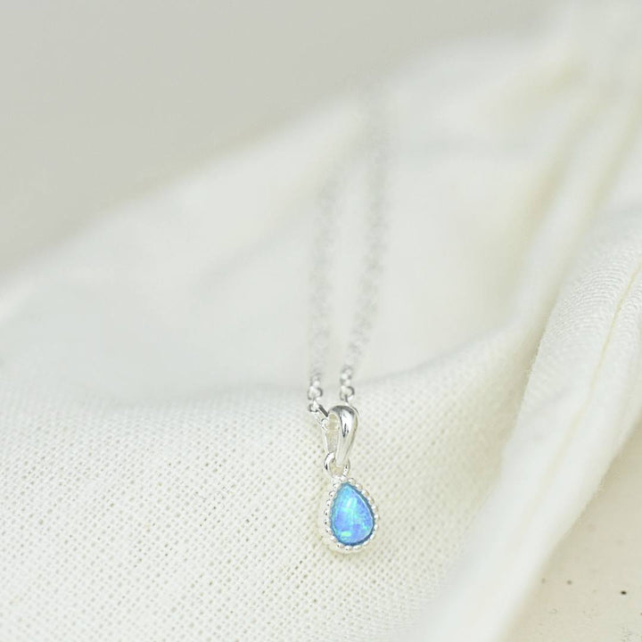 Necklaces - Azure Dewdrop Necklace