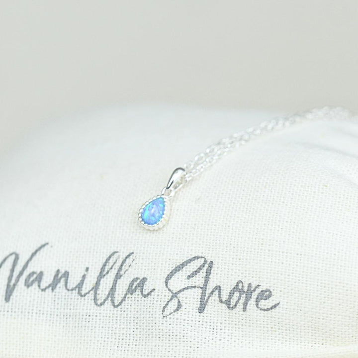 Necklaces - Azure Dewdrop Necklace