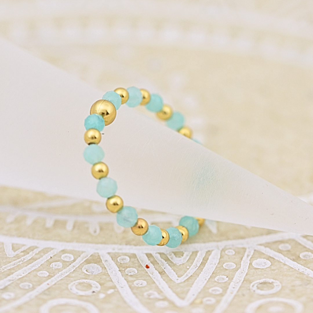 Rings - Gold Beaded Ring