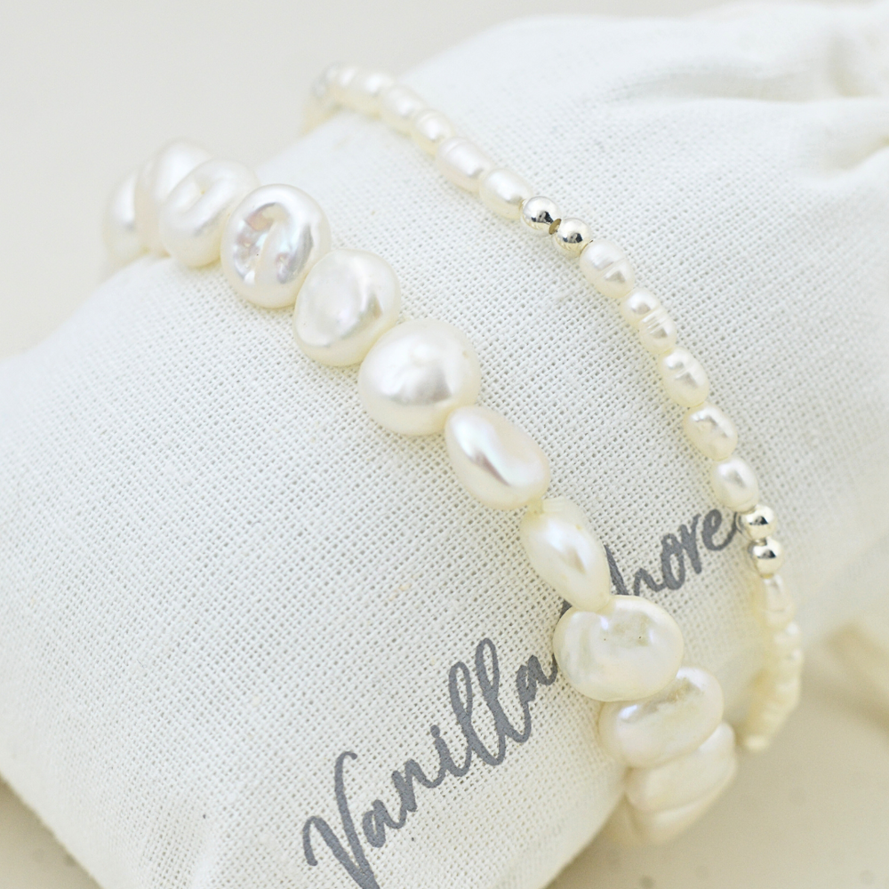 Bracelets - Pearls Stretchy Bracelet.