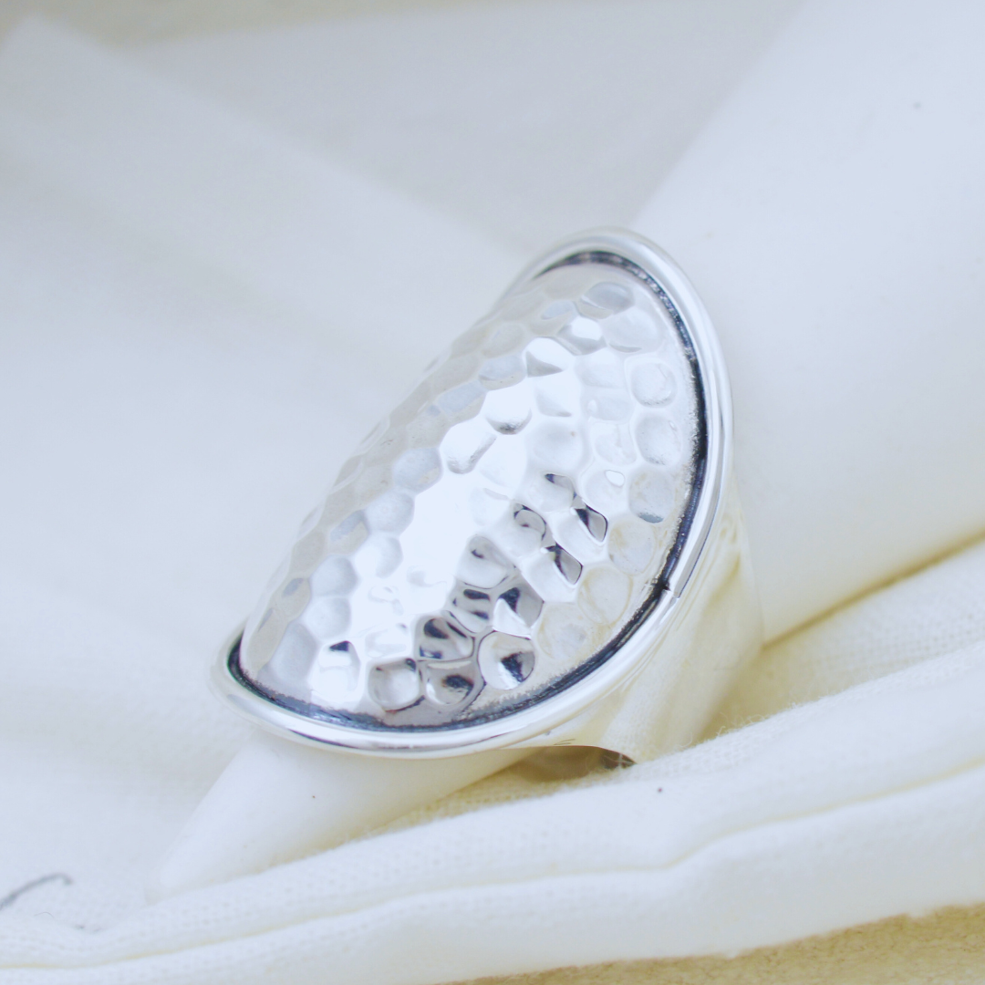 Ring - Hammered Shield Ring