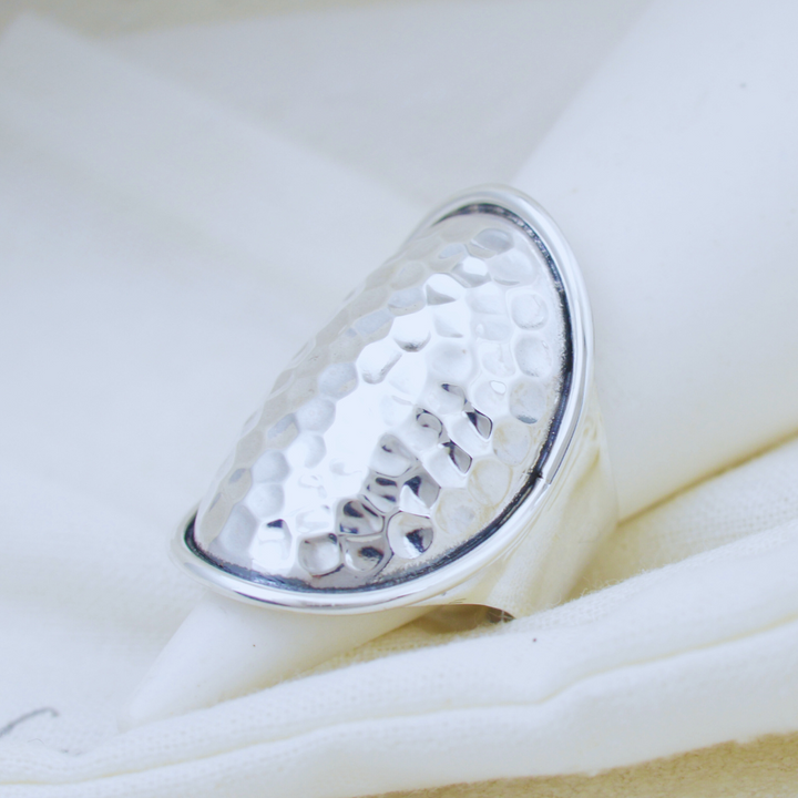 Ring - Hammered Shield Ring
