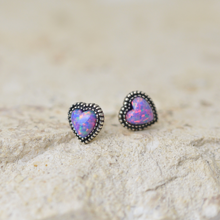Earrings - Heart Studs