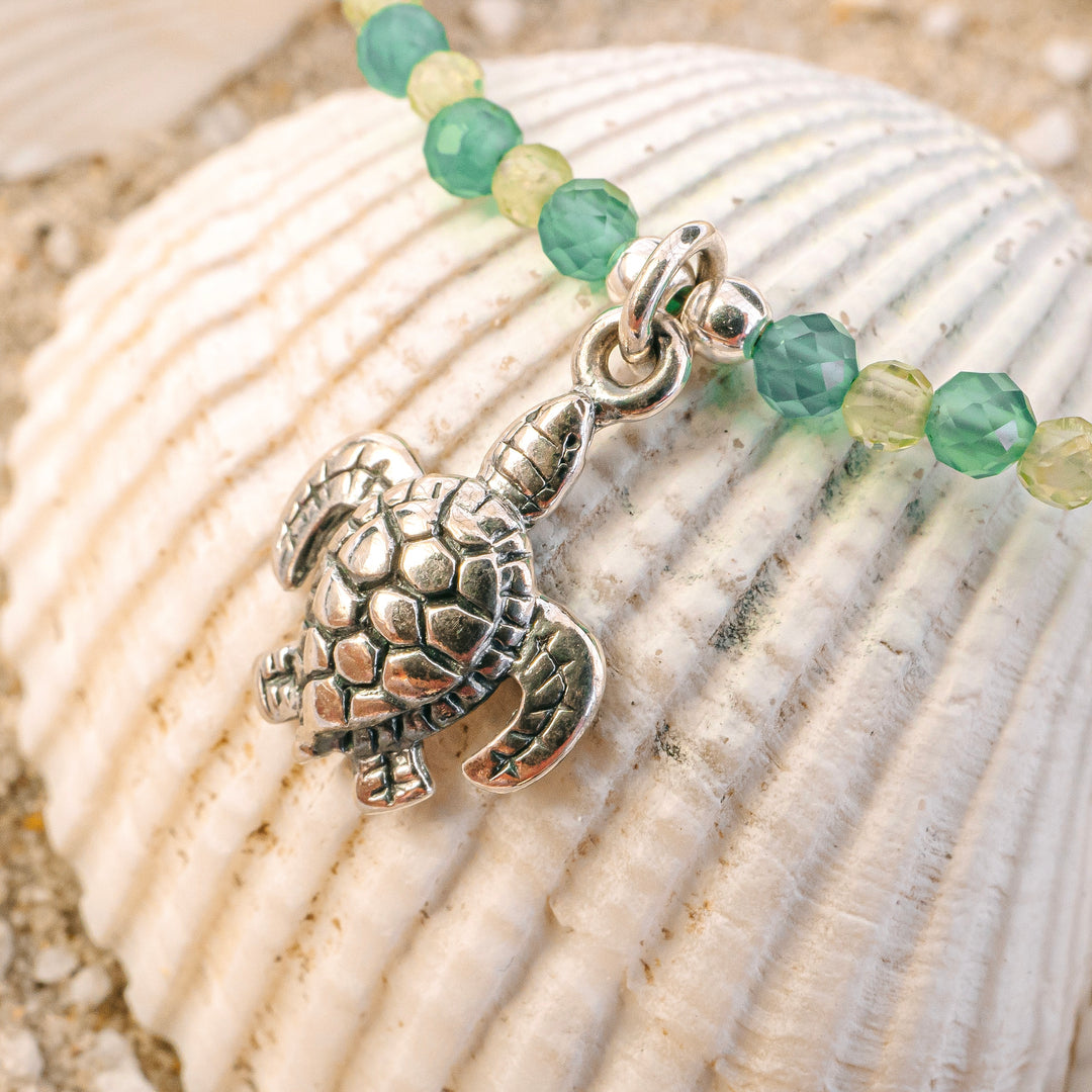 Peridot Tides Turtle Bracelet