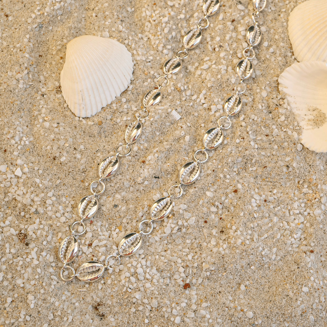 Silver Cowrie Choker