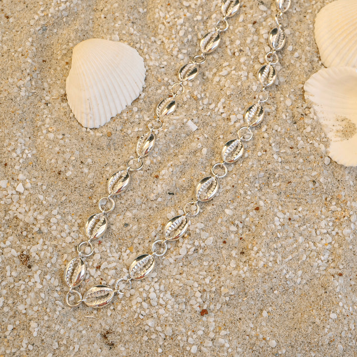 Silver Cowrie Choker