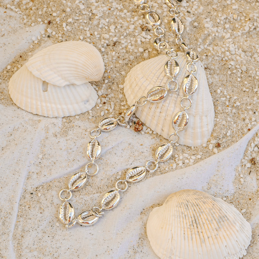 Silver Cowrie Choker
