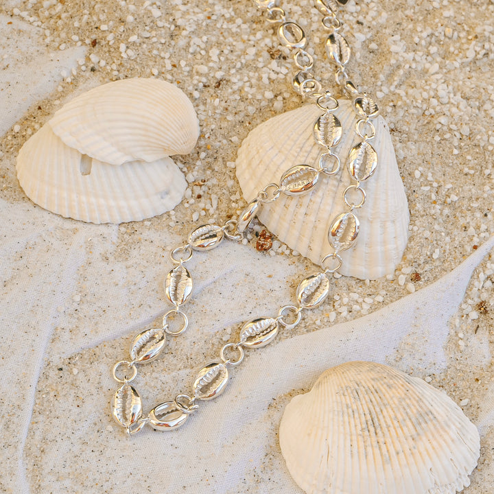 Silver Cowrie Choker