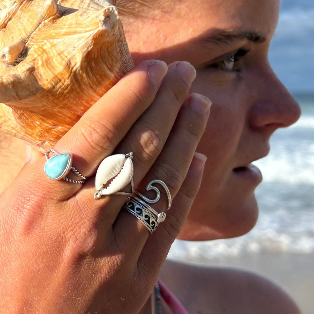 Rings - Sterling Silver Wave Ring