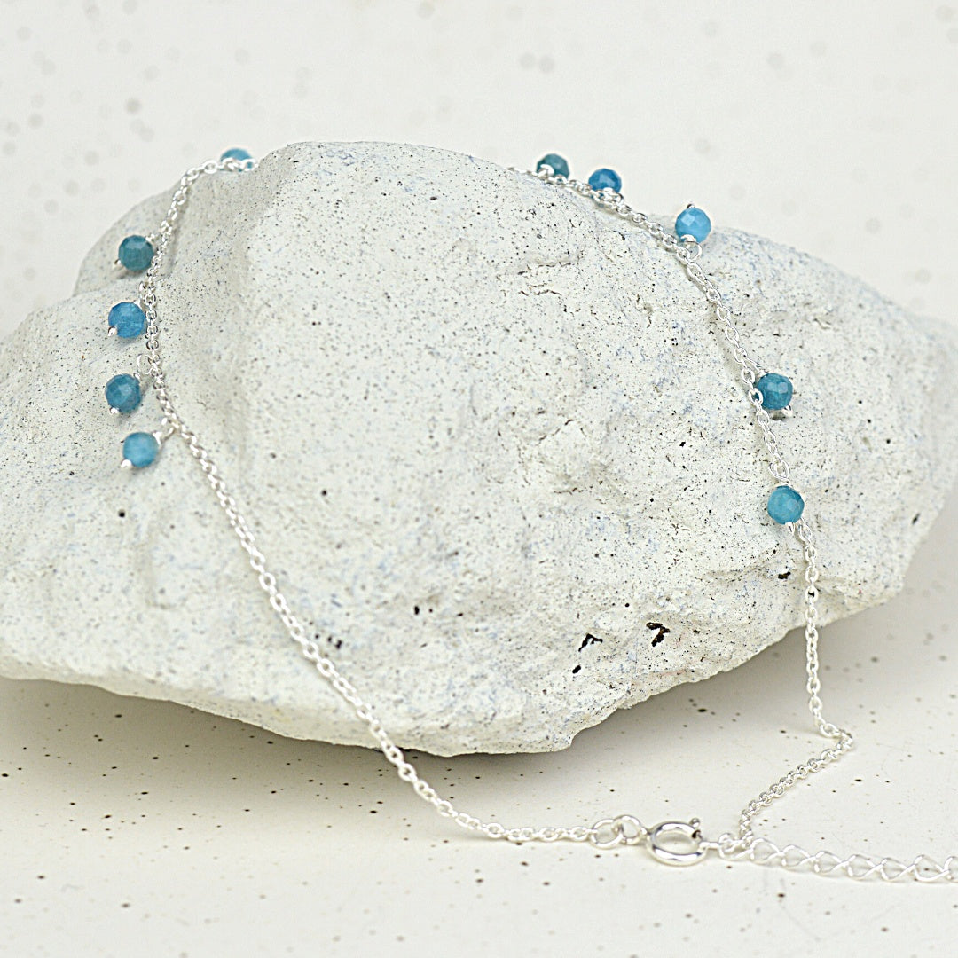 Blue Apatite Gypsy Anklet