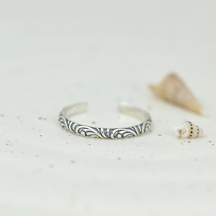 Swirl Toe Ring