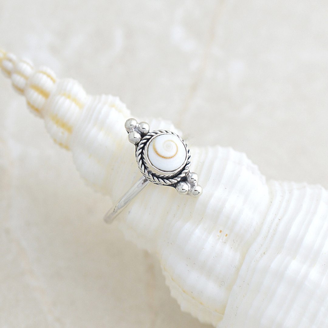 Bohemian Shiva Shell Ring