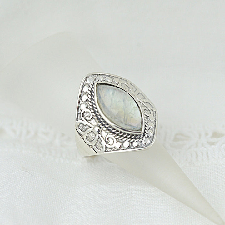 Flourish Moonstone Ring