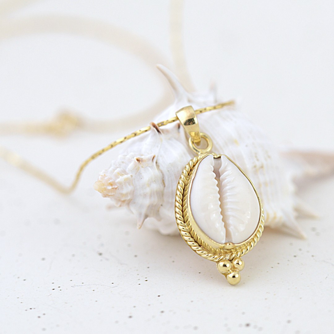 Gold Cowrie Necklace