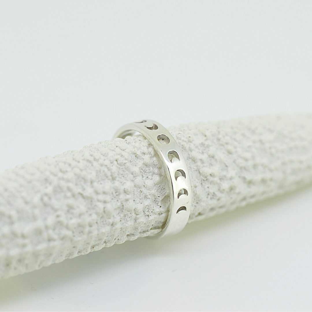 Polished Moon Phase Toe Ring