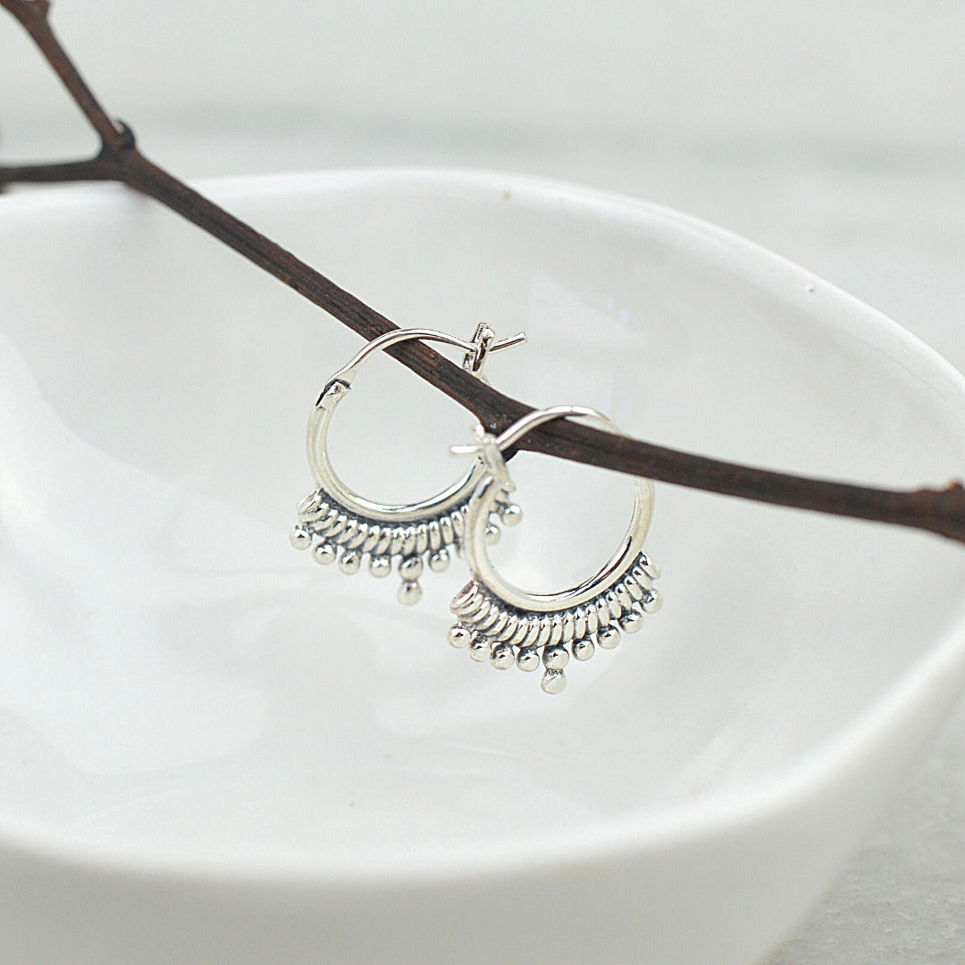 Bohemian store hoop earrings