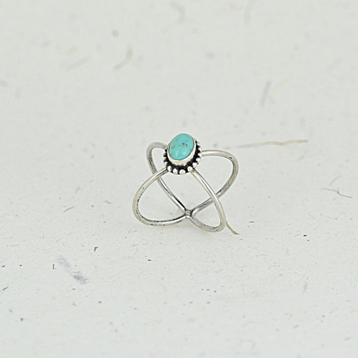 Turquoise Crossroads Ring