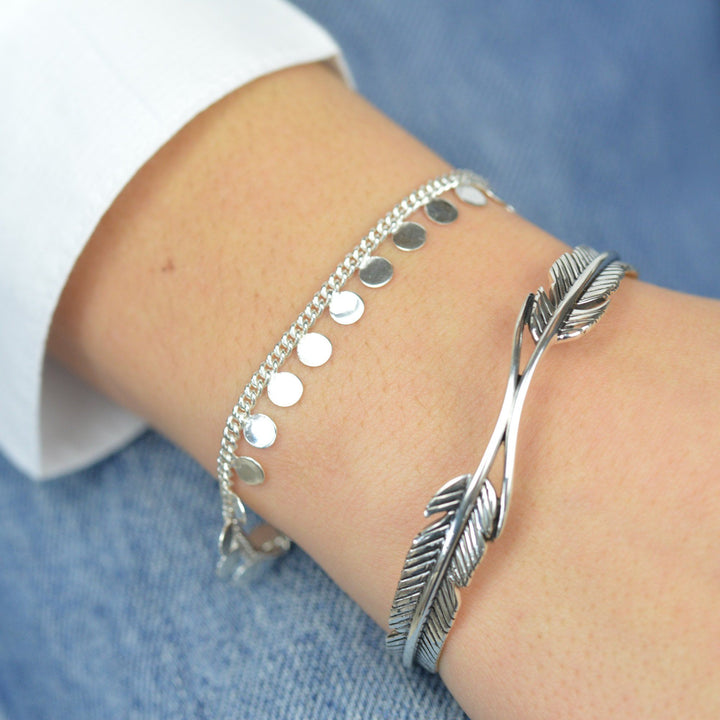 Bracelets - Sterling Silver Disc Bracelet