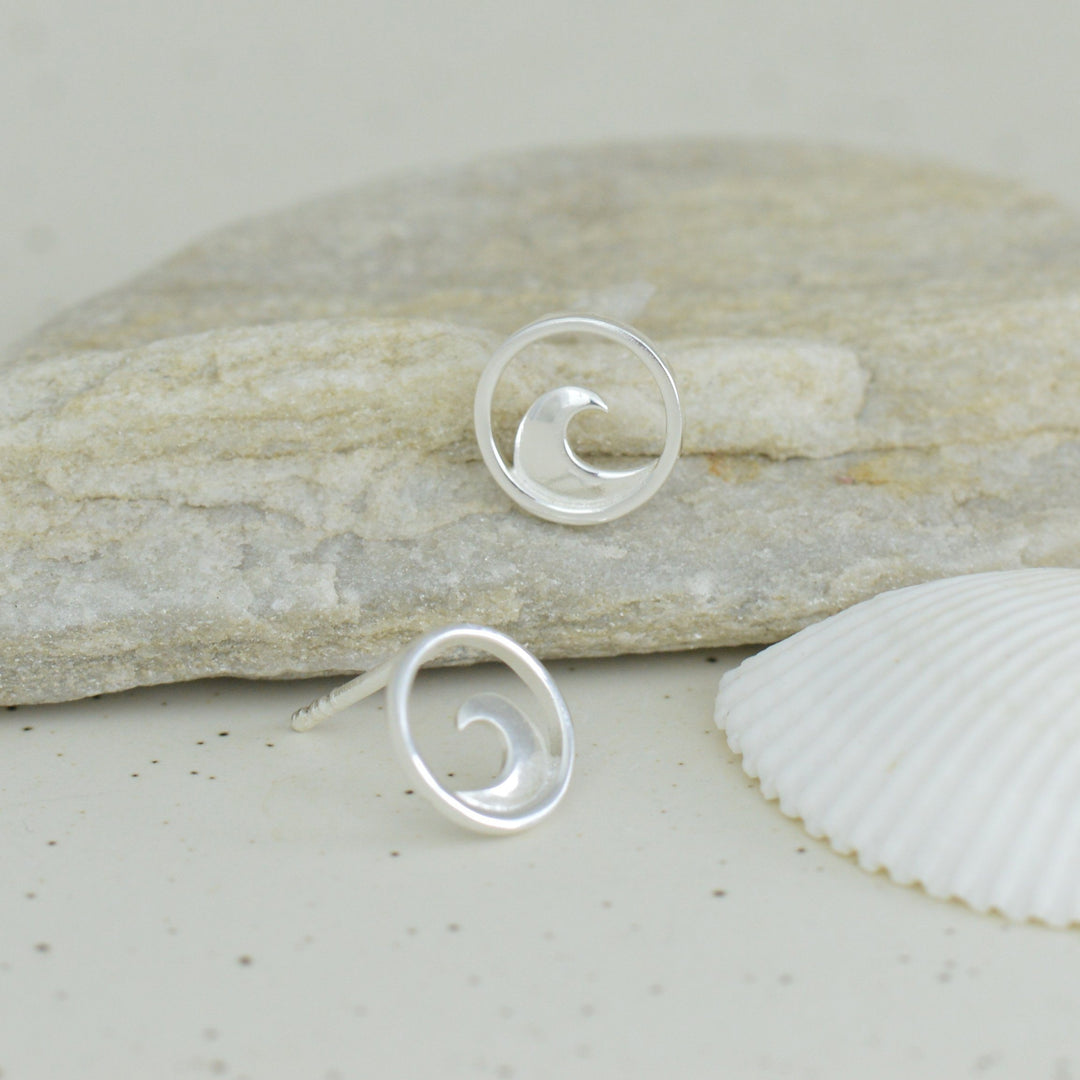 Wave Stud Earrings