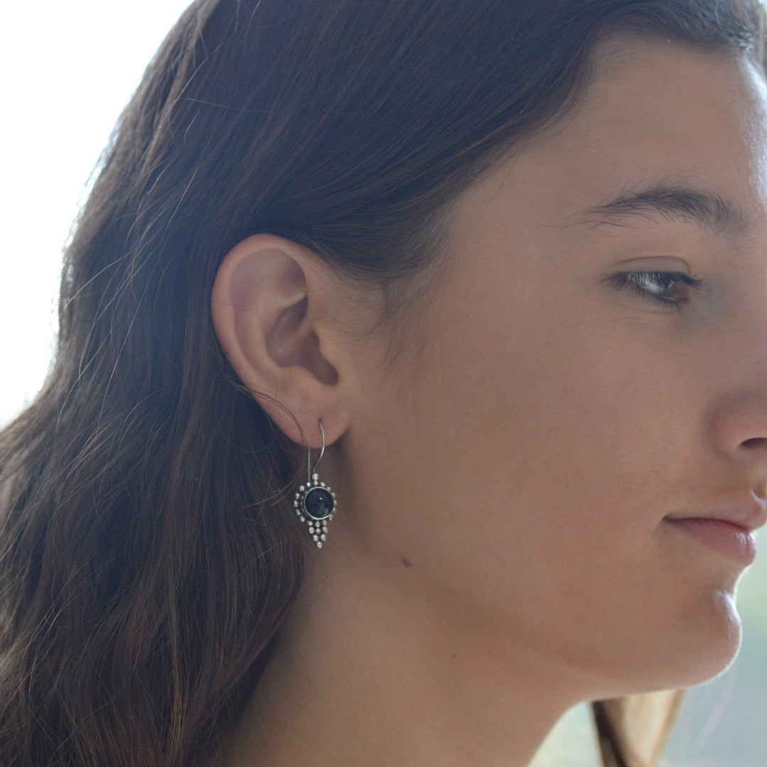 Earrings - Bali Black Onyx Earrings