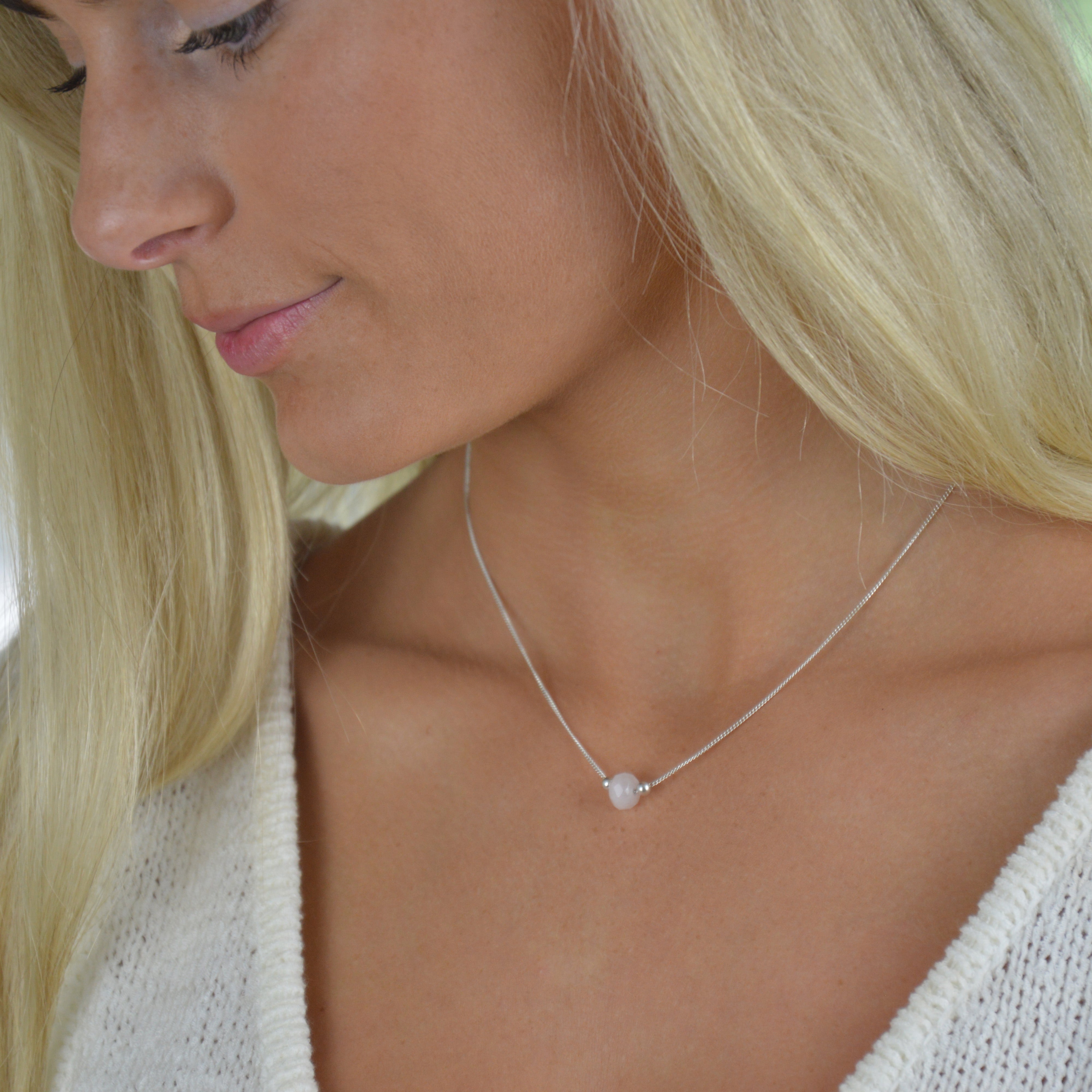 Buy Shop LC Delivering Joy Set of 2 Amethyst Galilea Rose Quartz Pendant  Necklace for Women Jewelry Gift 24