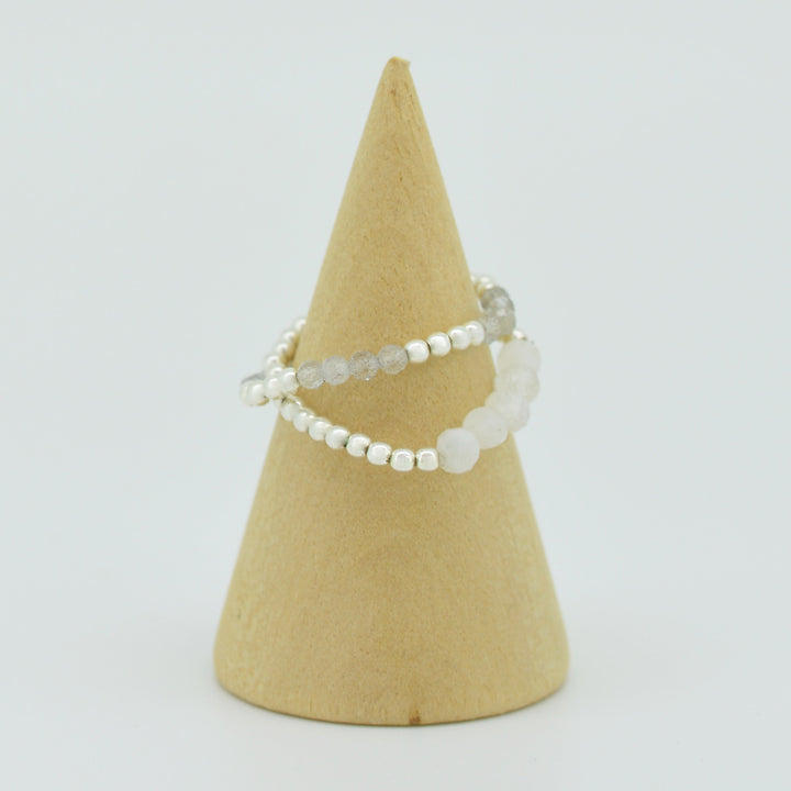 Beaded Moonstone Ring