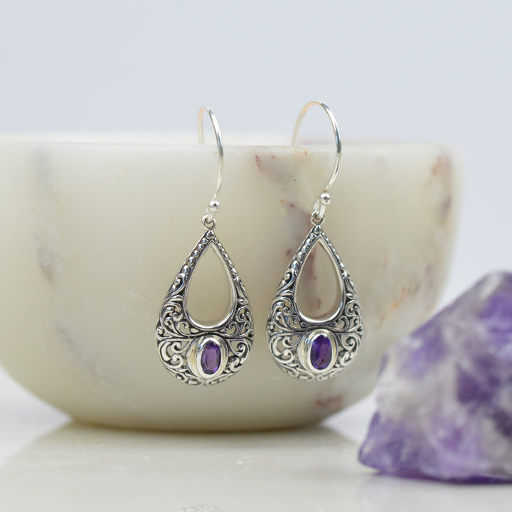 Romancing with Amethyst Earrings