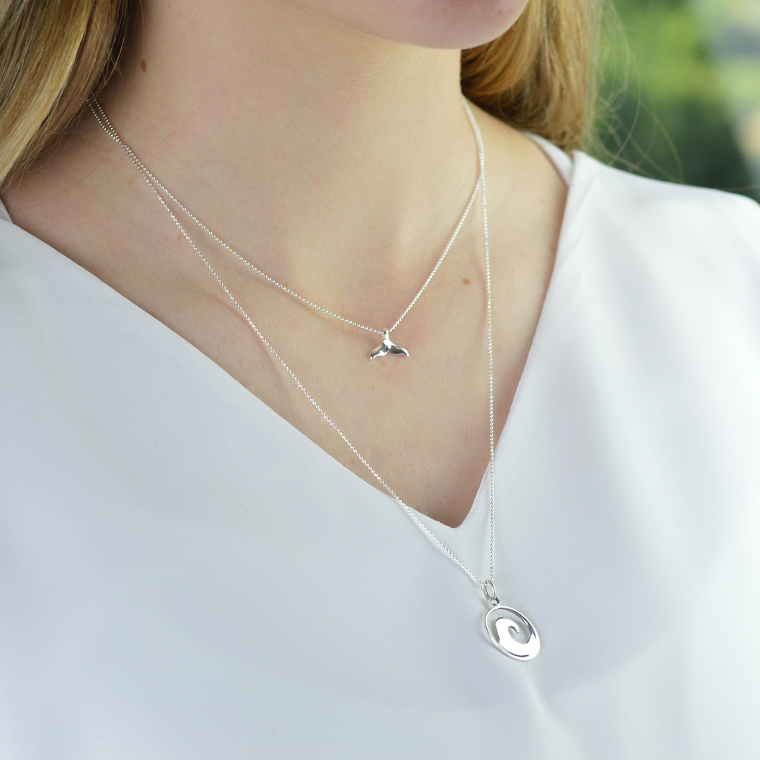 Dainty Whale Tail Necklace