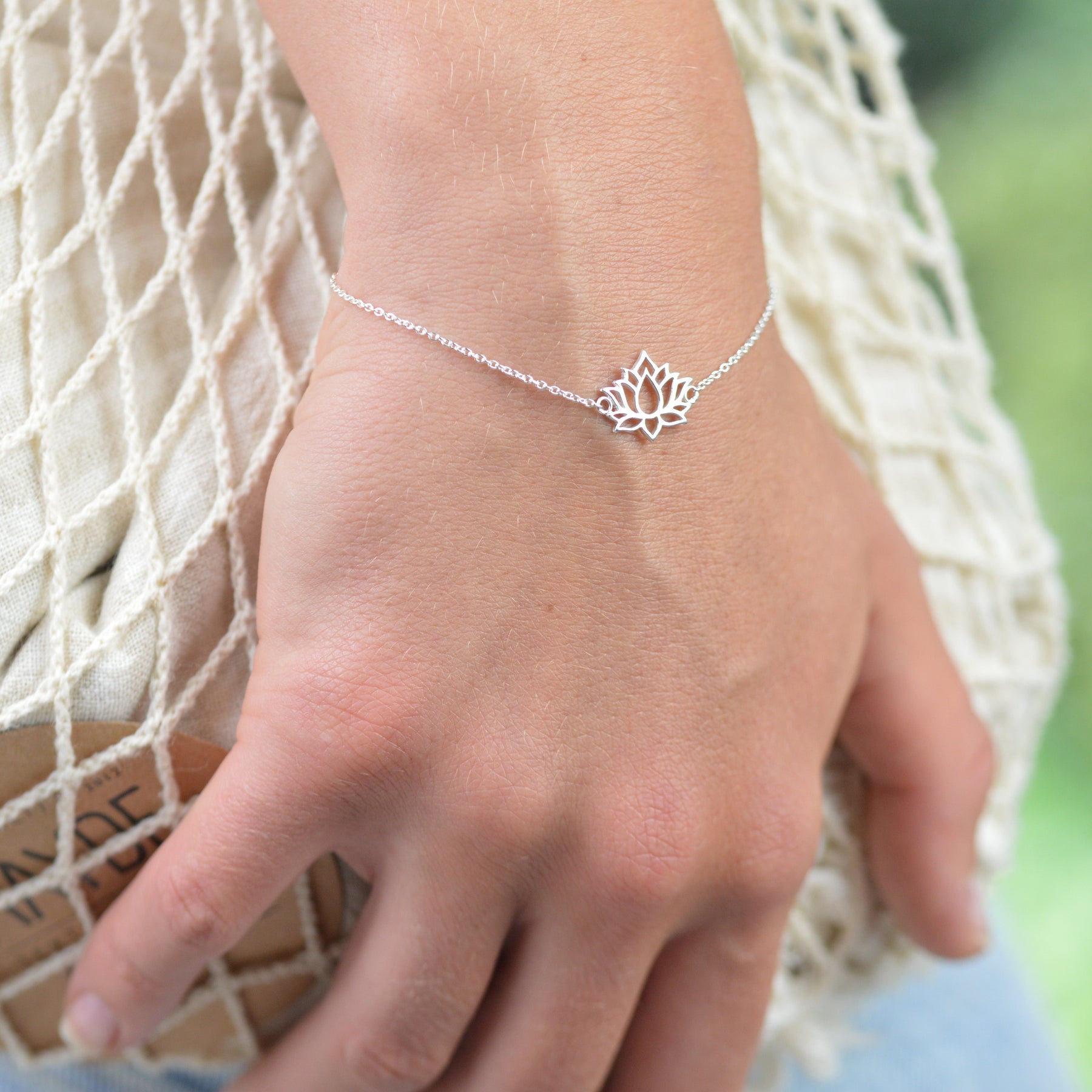 Lotus Flower Bracelet Vanilla Shore